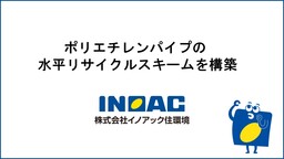 マスバランス方式ケミカルリサイクルPE『Prasus®』用いたポリエチレンパイプの水平リサイクルスキーム構築