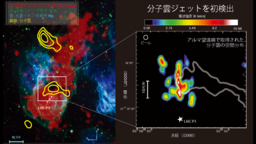 大マゼラン雲で巨大な「分子雲ジェット」を発見