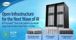 Supermicro、ラック規模のAIデータセンター展開を加速するため、統合型Open Compute Projectのポートフォリオを拡充